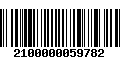 Código de Barras 2100000059782