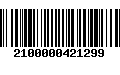 Código de Barras 2100000421299