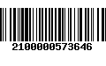 Código de Barras 2100000573646