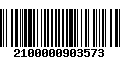 Código de Barras 2100000903573