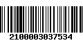 Código de Barras 2100003037534