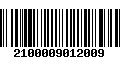 Código de Barras 2100009012009