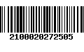 Código de Barras 2100020272505