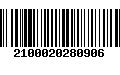 Código de Barras 2100020280906