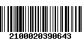 Código de Barras 2100020390643