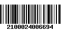 Código de Barras 2100024006694