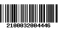 Código de Barras 2100032004446