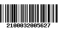 Código de Barras 2100032005627