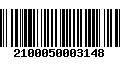 Código de Barras 2100050003148