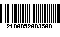 Código de Barras 2100052003500