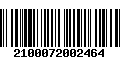 Código de Barras 2100072002464