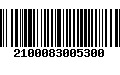 Código de Barras 2100083005300