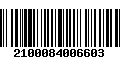 Código de Barras 2100084006603