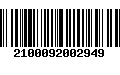 Código de Barras 2100092002949