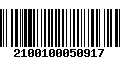 Código de Barras 2100100050917