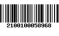 Código de Barras 2100100058968