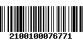 Código de Barras 2100100076771