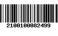 Código de Barras 2100100082499