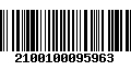 Código de Barras 2100100095963