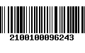 Código de Barras 2100100096243