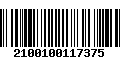 Código de Barras 2100100117375