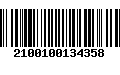 Código de Barras 2100100134358