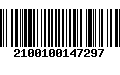 Código de Barras 2100100147297