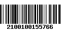 Código de Barras 2100100155766