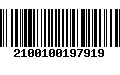 Código de Barras 2100100197919