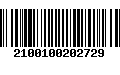 Código de Barras 2100100202729