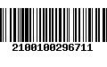 Código de Barras 2100100296711