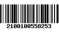 Código de Barras 2100100558253