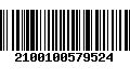 Código de Barras 2100100579524