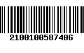 Código de Barras 2100100587406