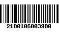 Código de Barras 2100106003900