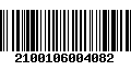 Código de Barras 2100106004082