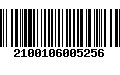 Código de Barras 2100106005256