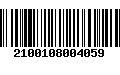 Código de Barras 2100108004059