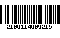 Código de Barras 2100114009215