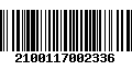 Código de Barras 2100117002336