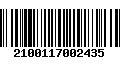 Código de Barras 2100117002435