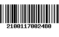 Código de Barras 2100117002480