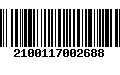 Código de Barras 2100117002688