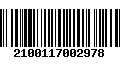 Código de Barras 2100117002978