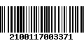 Código de Barras 2100117003371