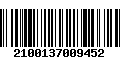 Código de Barras 2100137009452