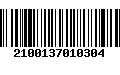 Código de Barras 2100137010304