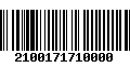 Código de Barras 2100171710000