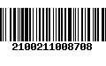 Código de Barras 2100211008708