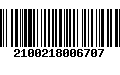 Código de Barras 2100218006707